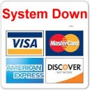 Our credit card system is Temp Down.